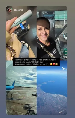 Story de Elis Lima marcando a Ana Paula Turismo